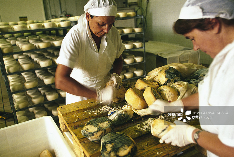 女人们在制作奶酪图片素材