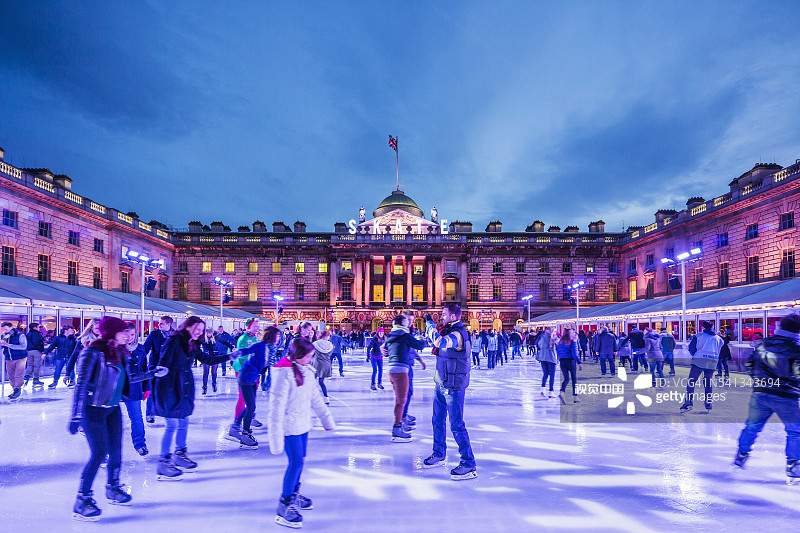 萨默塞特府溜冰场图片素材