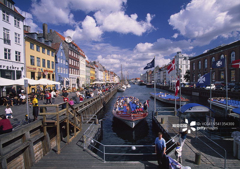 厄勒海峡-新港的著名运河图片素材