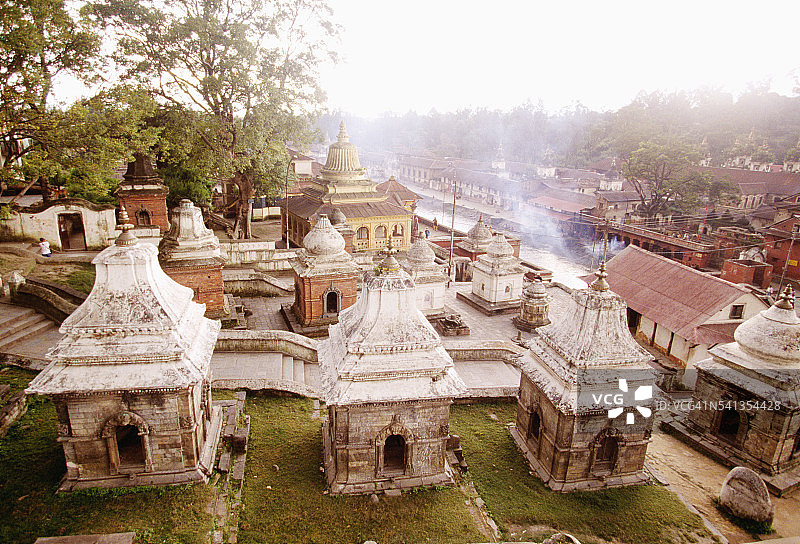 尼泊尔 - 帕斯帕提那神庙和火葬场图片素材