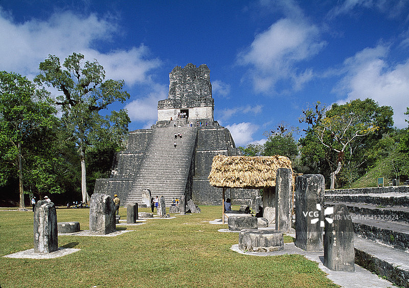 大广场、第二神庙和石碑图片素材