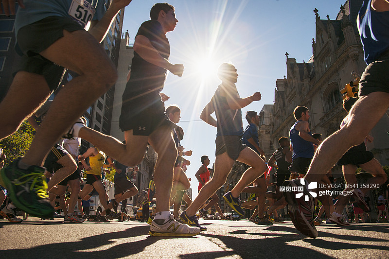 在博物馆大道举办跑步比赛图片素材