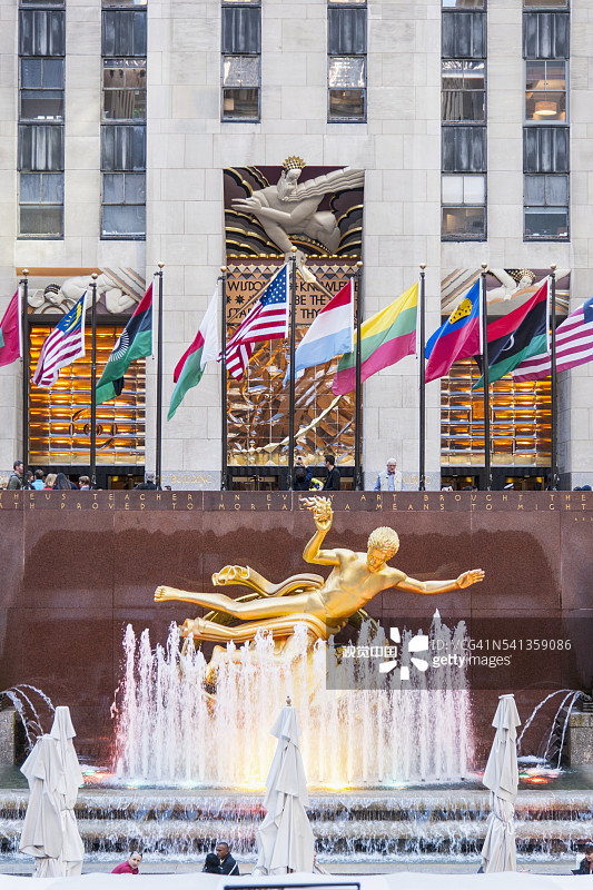 洛克菲勒中心图片素材