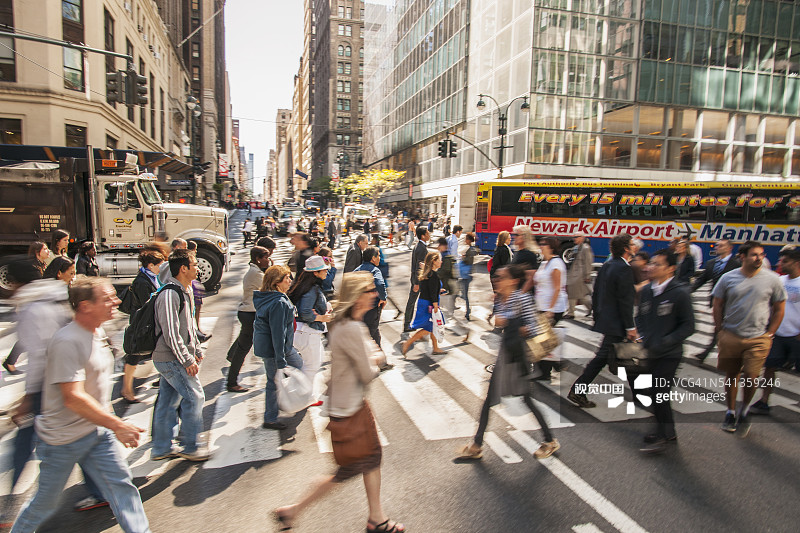 中城高峰时段图片素材