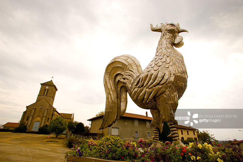 布雷斯鸡雕像图片素材