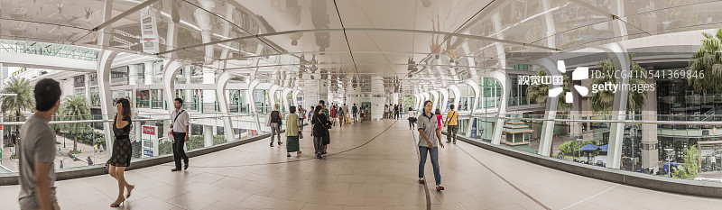 暹罗广场附近的步行桥图片素材