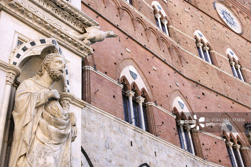 锡耶纳公共宫细节图片素材