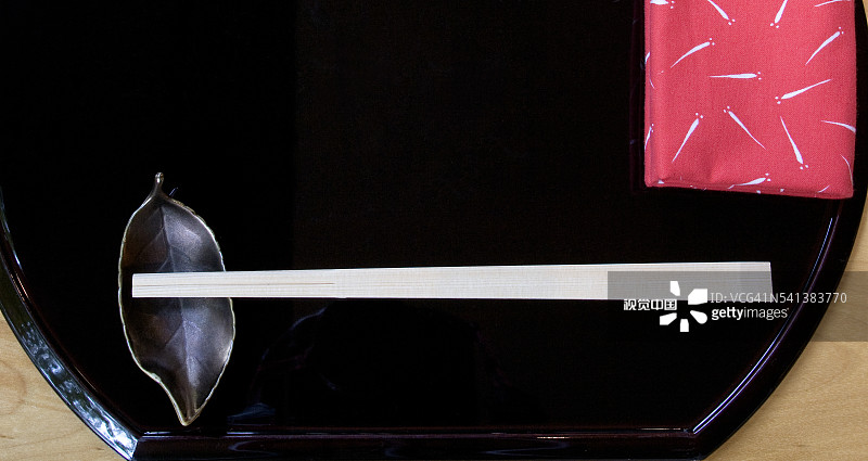 东京Waketokuyama餐厅的餐具摆台图片素材