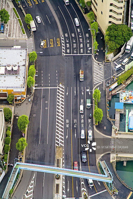 东京新桥区街道图片素材