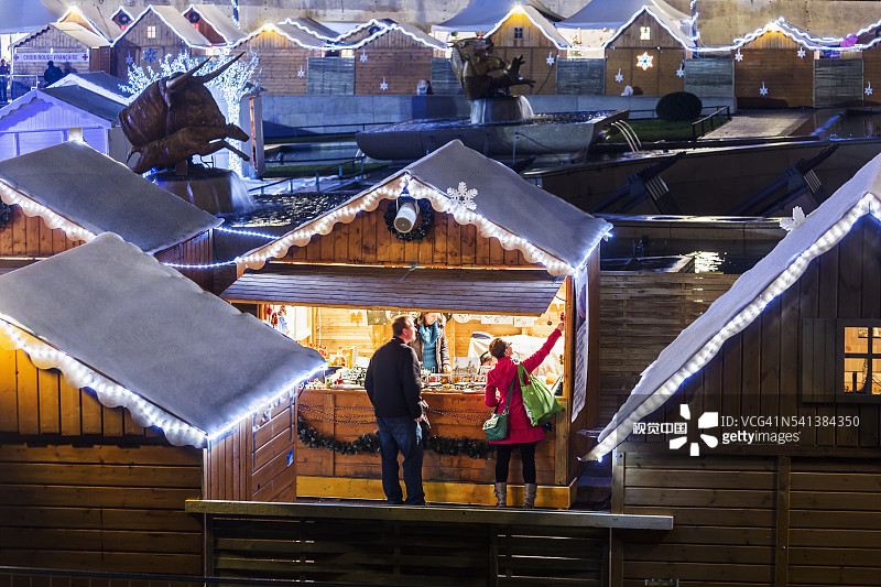特罗卡德罗圣诞集市（最大的圣诞市场之一）图片素材