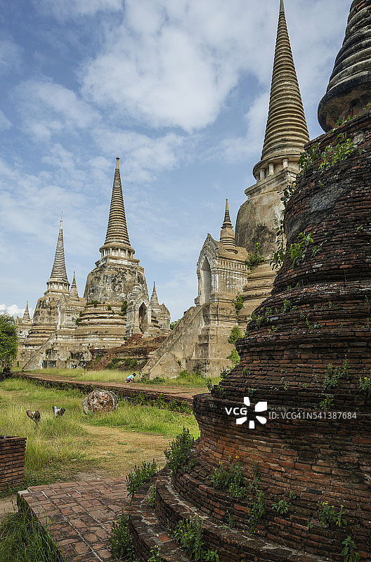 阿瑜陀耶历史公园：帕司山碧寺遗址图片素材