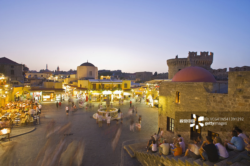 老城区的希波克拉底广场图片素材