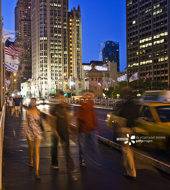 芝加哥壮丽一英里图片素材
