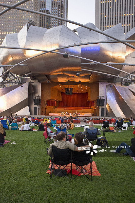 千禧公园普利兹克凉亭图片素材