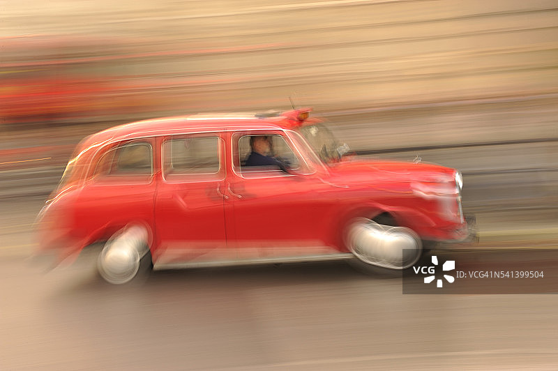 特拉法加广场的出租车图片素材