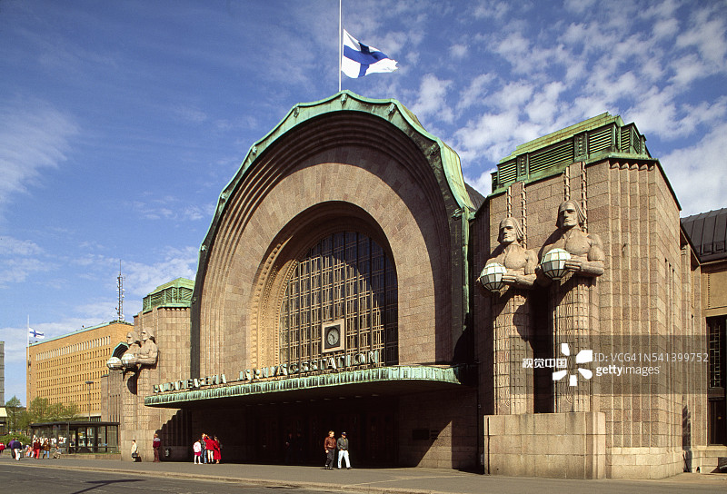赫尔辛基中央车站入口图片素材