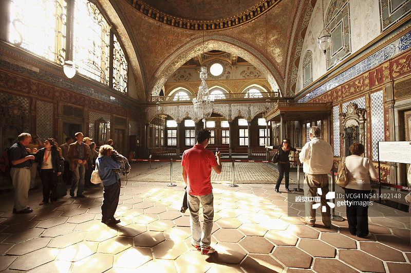 托普卡帕宫后宫的帝国大厅图片素材