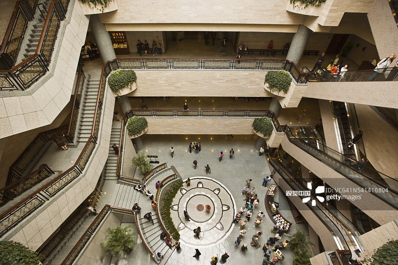 上海博物馆中庭，人民广场图片素材