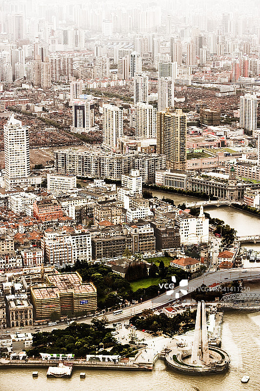 东方明珠电视塔景色图片素材