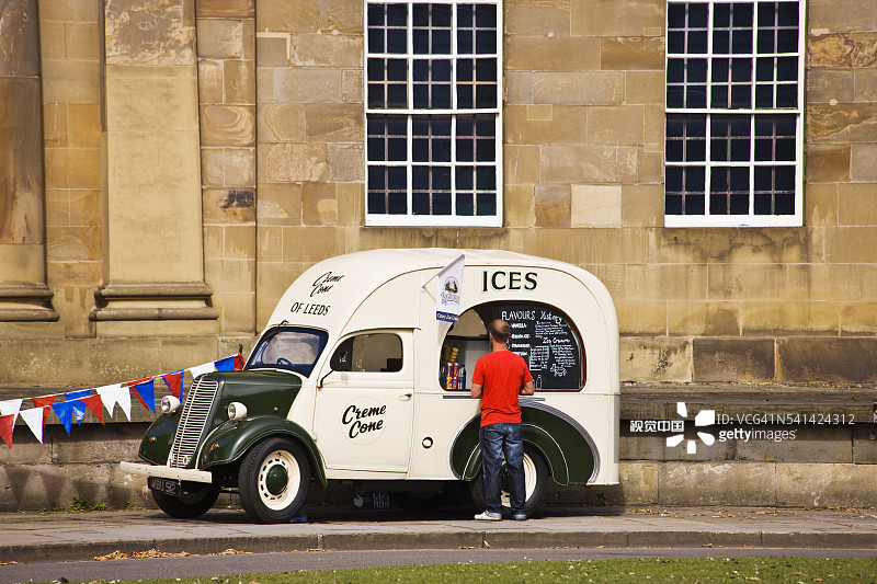 冰淇淋车，英国约克图片素材