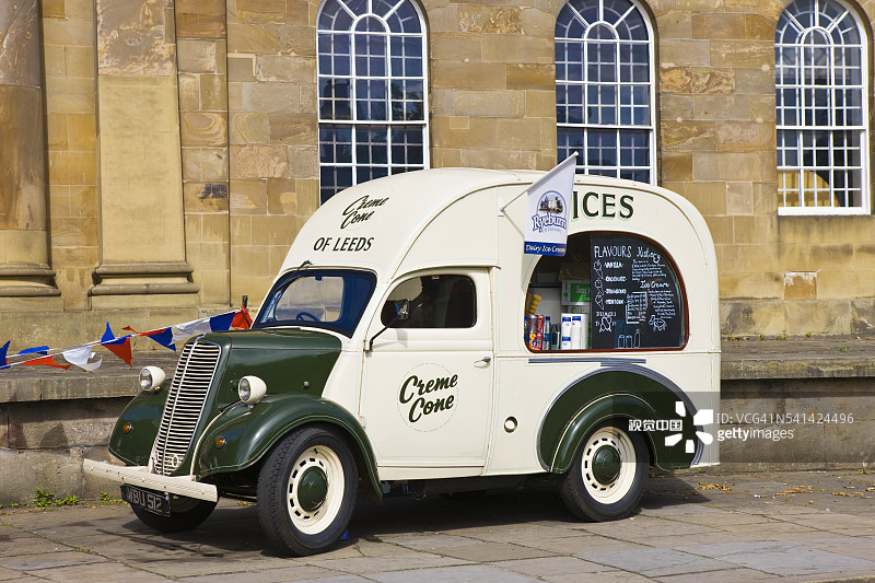 冰淇淋车，英国约克图片素材