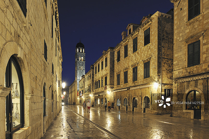 杜布罗夫尼克老城斯特拉顿大街图片素材