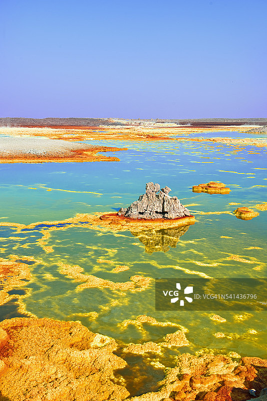 达洛尔的温泉和沉积物图片素材