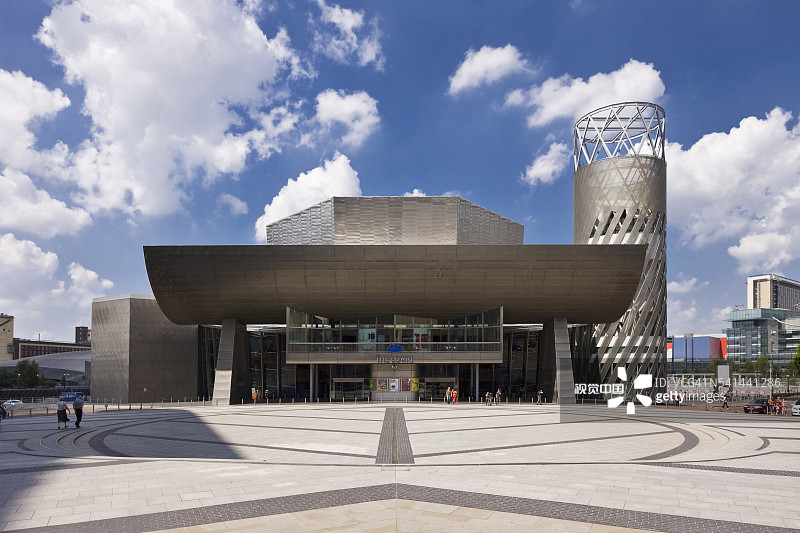 索尔福德码头的劳里艺术中心图片素材