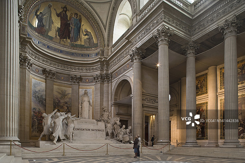 巴黎万神殿内部图片素材