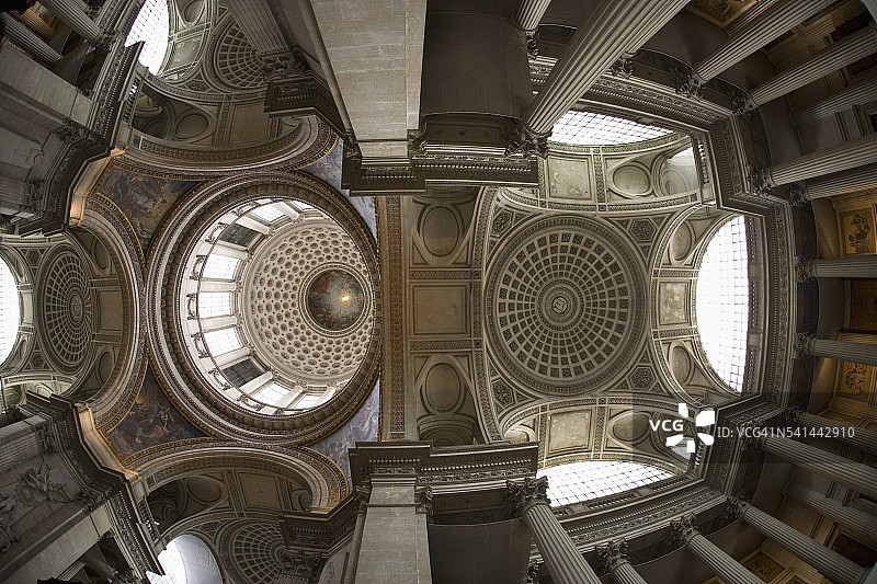 巴黎万神殿的天花板图片素材