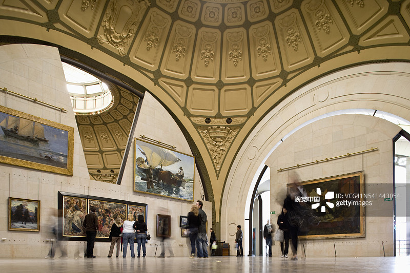 奥赛博物馆内的画廊图片素材