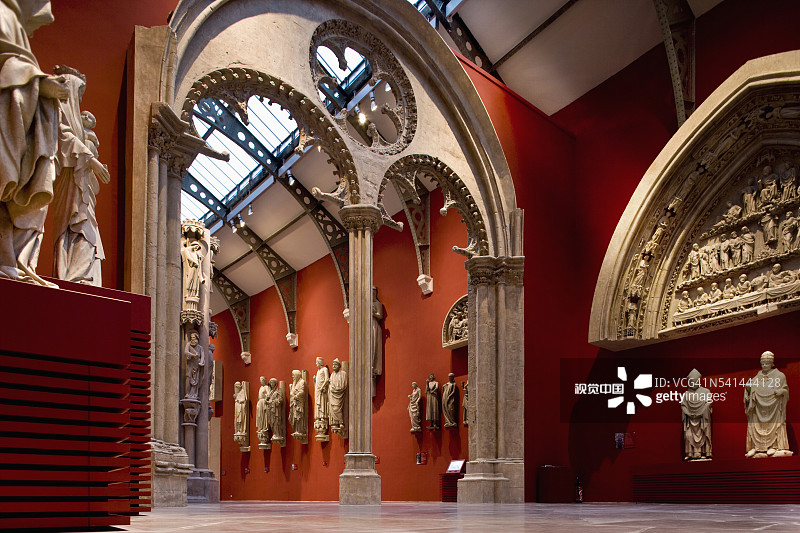 巴黎建筑与遗产之城石膏模型展览图片素材