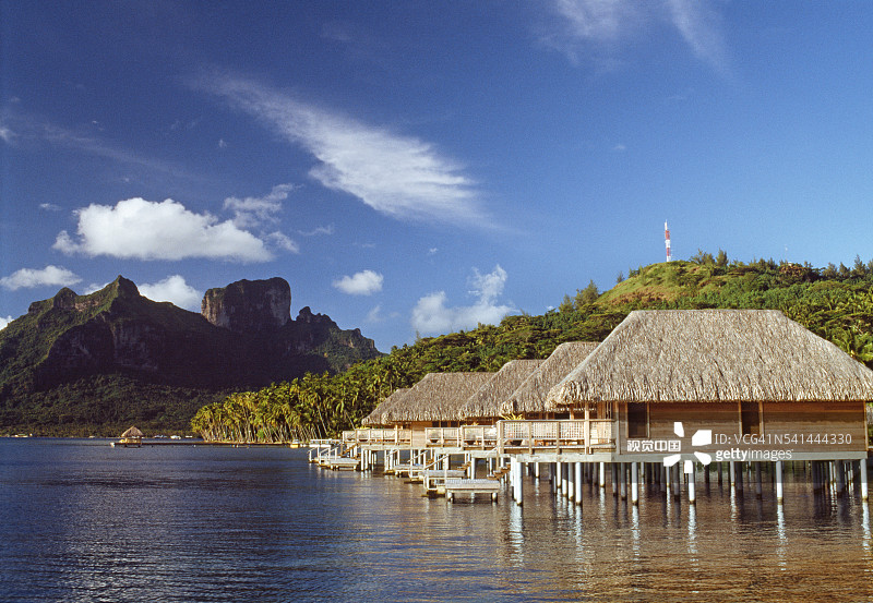 波拉波拉岛度假村图片素材