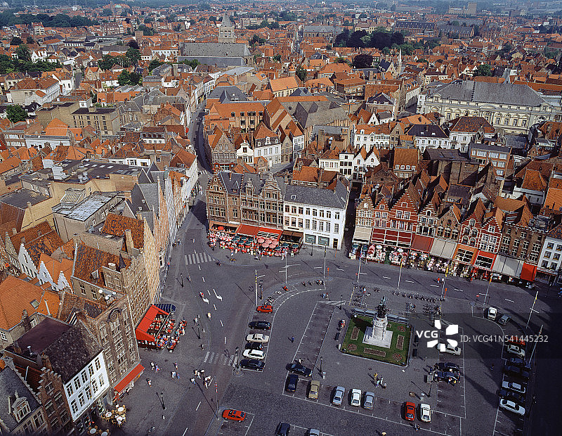 从布鲁日钟楼看到的景色图片素材