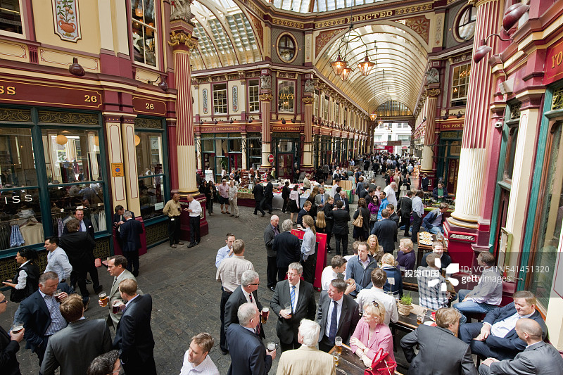 伦敦利德贺市场图片素材