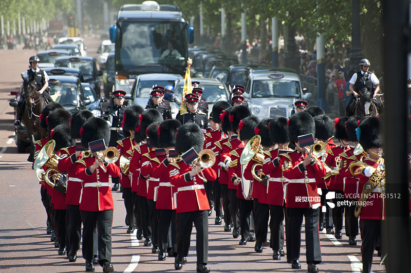 白金汉宫的换岗仪式图片素材