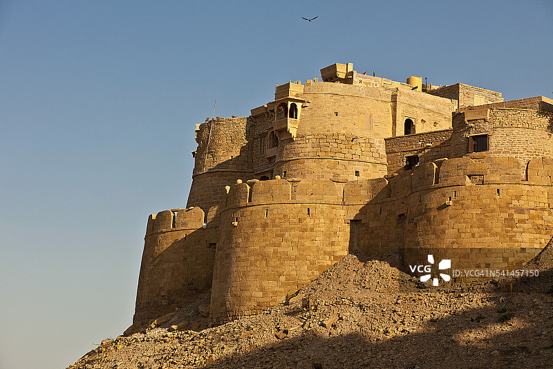 印度斋沙默尔堡的城墙图片素材