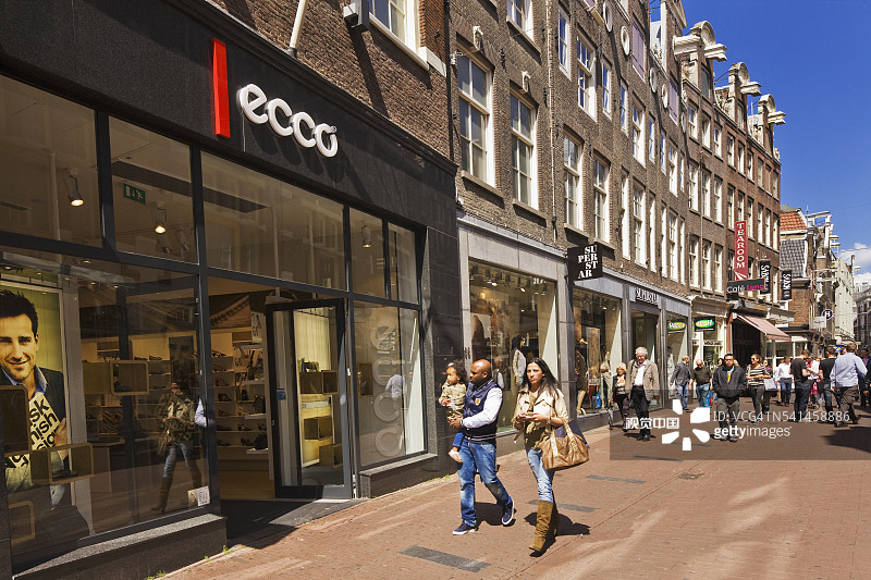 卡尔弗straat步行购物街图片素材