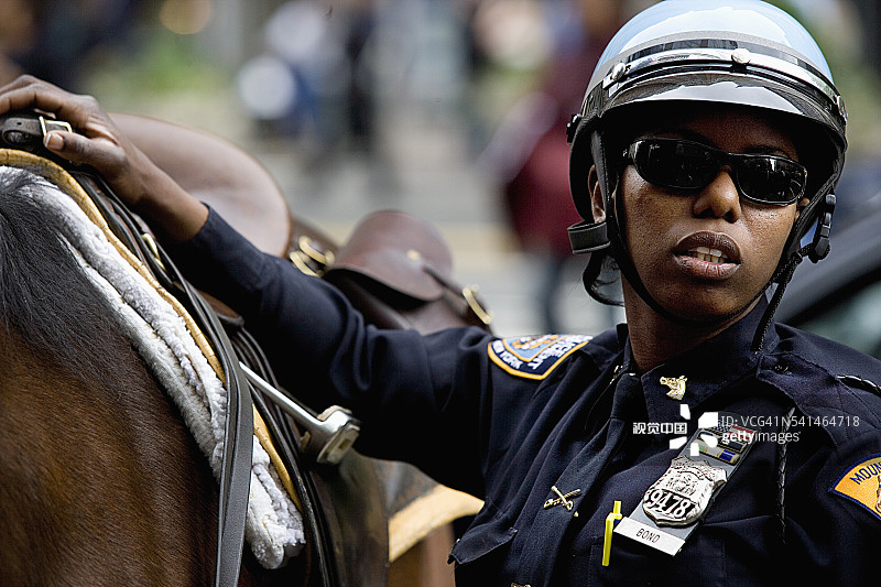 曼哈顿骑警图片素材