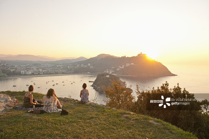 从堡垒看到的圣塞巴斯蒂安图片素材