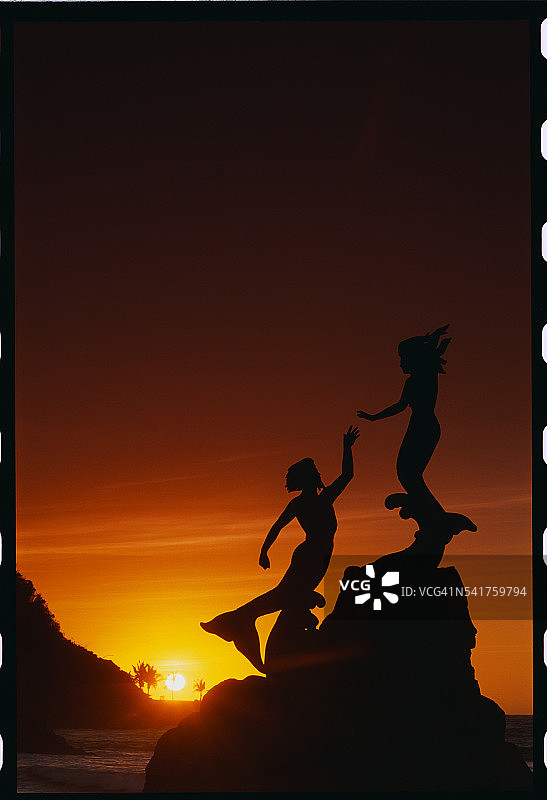 雕塑轮廓图片素材