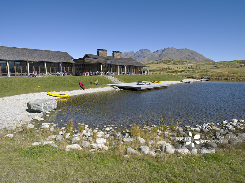 皇后镇附近的皮划艇图片素材