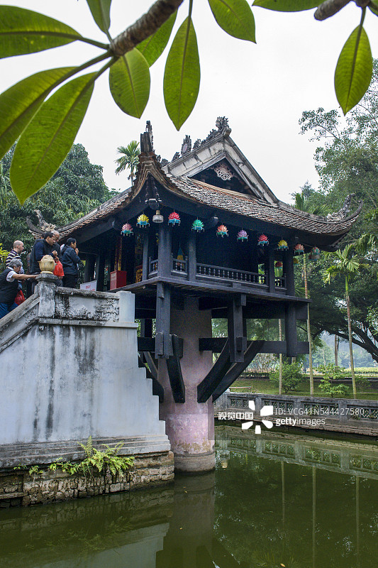 越南河内独柱寺图片素材