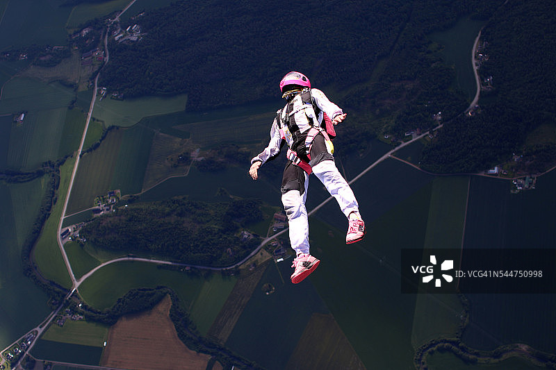 在挪威跳伞图片素材