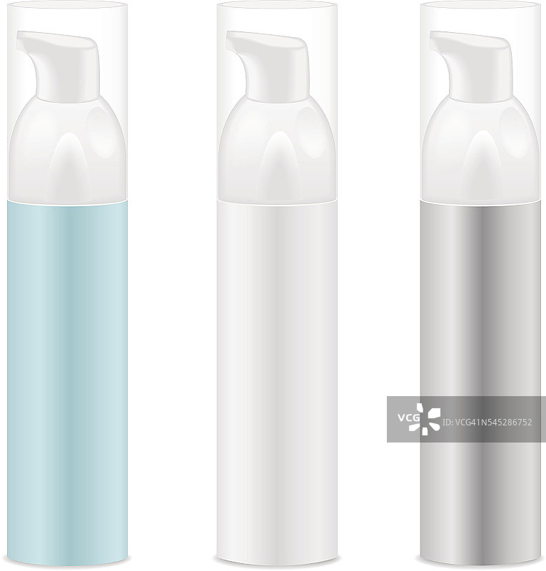 三个化妆品瓶图片素材