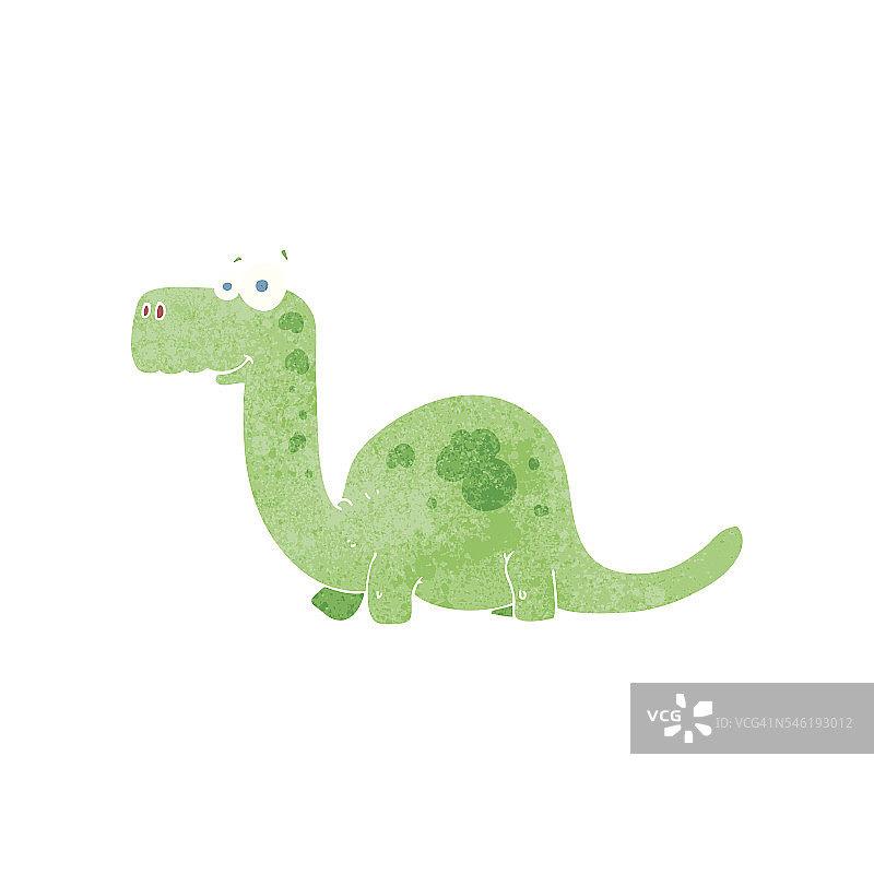 复古卡通恐龙图片素材