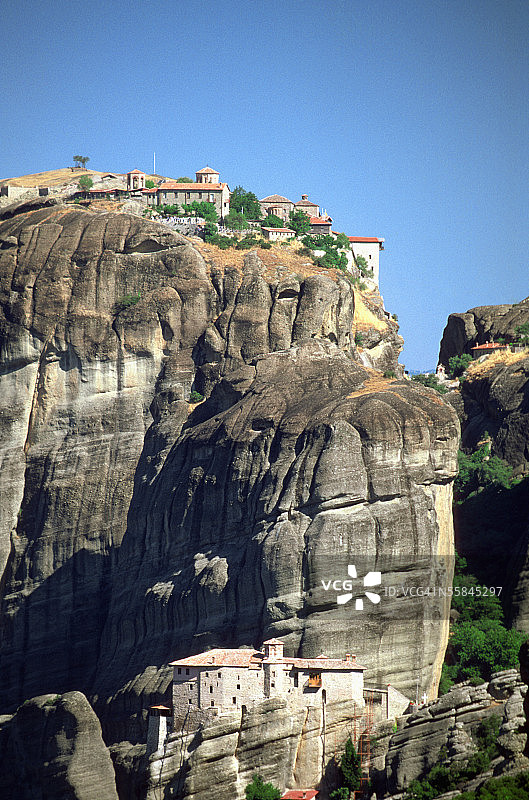 希腊迈泰奥拉的瓦尔拉姆和圣三一修道院图片素材