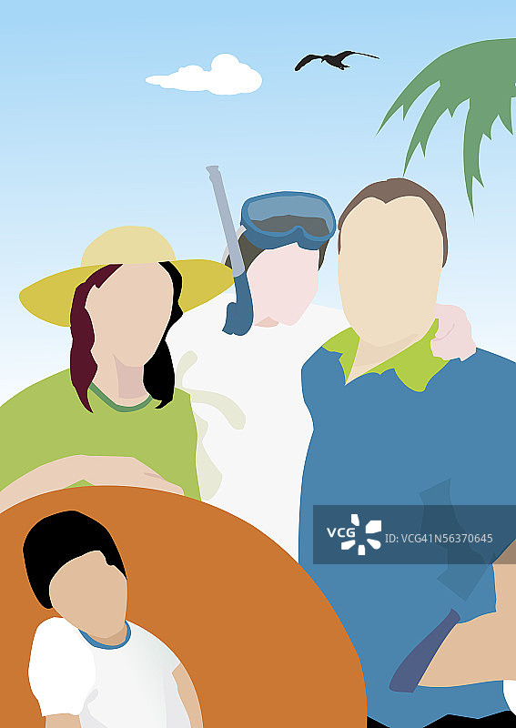 男人、女人和儿童在户外图片素材