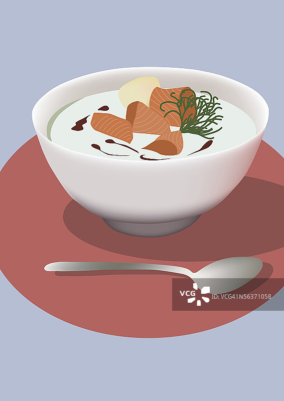 俯视角度：一碗卡仕达酱图片素材