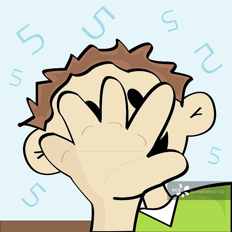 儿童遮面的特写图片素材